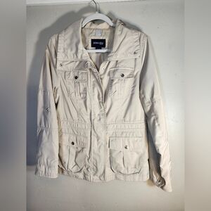 ST. JOHN'S BAY KHAKI JACKET SIZE MEDIUM